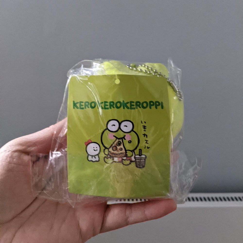Sanrio x Nagano Collaboration Keroppi Keychain Plush - Picture 2 of 3
